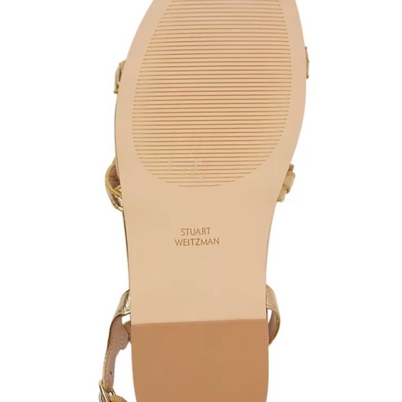 STUART WEITZMAN
Gold Twistie Flat Sandals- Luxury - Picture 5 of 6
